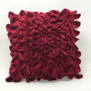 Burgundy decorative throw pillow